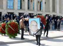 Ceremony of farewell with Magsud Ibrahimbeyov. Azerbaijan, Baku 23 match, 2016 